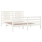 vidaXL Massivholzbett ohne Matratze Weiß 160x200 Kiefernholz vidaXL Massivholzbett ohne Matratze Weiß 160x200 Kiefernholz
