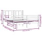 vidaXL Massivholzbett ohne Matratze Weiß 160x200 Kiefernholz vidaXL Massivholzbett ohne Matratze Weiß 160x200 Kiefernholz