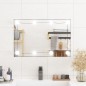 vidaXL Wandspiegel mit LED-Leuchten 40x60 cm Glas Rechteckig vidaXL Wandspiegel mit LED-Leuchten 40x60 cm Glas Rechteckig
