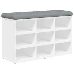 vidaXL Schuhbank Weiß 82x32x50 cm Holzwerkstoff