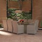 vidaXL 9-tlg. Garten-Essgruppe Poly Rattan Braun vidaXL 9-tlg. Garten-Essgruppe Poly Rattan Braun