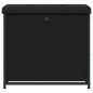 vidaXL Schuhbank mit Klappe Schwarz 62x32x56 cm vidaXL Schuhbank mit Klappe Schwarz 62x32x56 cm