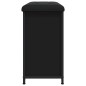 vidaXL Schuhbank mit Klappe Schwarz 62x32x56 cm vidaXL Schuhbank mit Klappe Schwarz 62x32x56 cm