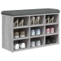 vidaXL Schuhbank Grau Sonoma 82x32x50 cm Holzwerkstoff vidaXL Schuhbank Grau Sonoma 82x32x50 cm Holzwerkstoff
