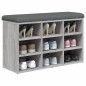 vidaXL Schuhbank Grau Sonoma 82x32x50 cm Holzwerkstoff vidaXL Schuhbank Grau Sonoma 82x32x50 cm Holzwerkstoff