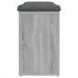 vidaXL Schuhbank Grau Sonoma 82x32x50 cm Holzwerkstoff vidaXL Schuhbank Grau Sonoma 82x32x50 cm Holzwerkstoff