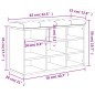 vidaXL Schuhbank Grau Sonoma 82x32x50 cm Holzwerkstoff vidaXL Schuhbank Grau Sonoma 82x32x50 cm Holzwerkstoff