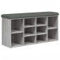 vidaXL Schuhbank Grau Sonoma 102x32x50 cm Holzwerkstoff vidaXL Schuhbank Grau Sonoma 102x32x50 cm Holzwerkstoff