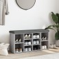 vidaXL Schuhbank Grau Sonoma 102x32x50 cm Holzwerkstoff vidaXL Schuhbank Grau Sonoma 102x32x50 cm Holzwerkstoff