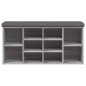 vidaXL Schuhbank Grau Sonoma 102x32x50 cm Holzwerkstoff vidaXL Schuhbank Grau Sonoma 102x32x50 cm Holzwerkstoff