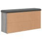 vidaXL Schuhbank Grau Sonoma 102x32x50 cm Holzwerkstoff vidaXL Schuhbank Grau Sonoma 102x32x50 cm Holzwerkstoff