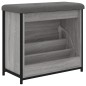 vidaXL Schuhbank mit Klappe Grau Sonoma 62x32x56 cm vidaXL Schuhbank mit Klappe Grau Sonoma 62x32x56 cm