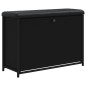vidaXL Schuhbank mit Klappe Schwarz 82x32x56 cm vidaXL Schuhbank mit Klappe Schwarz 82x32x56 cm