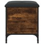 vidaXL Sitzbank mit Stauraum Räuchereiche 42x42x45 cm Holzwerkstoff