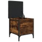 vidaXL Sitzbank mit Stauraum Räuchereiche 42x42x45 cm Holzwerkstoff