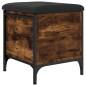 vidaXL Sitzbank mit Stauraum Räuchereiche 42x42x45 cm Holzwerkstoff