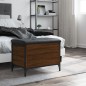 vidaXL Sitzbank mit Stauraum Braun Eiche 62x42x45 cm Holzwerkstoff vidaXL Sitzbank mit Stauraum Braun Eiche 62x42x45 cm Holzwerkstoff