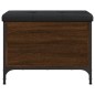 vidaXL Sitzbank mit Stauraum Braun Eiche 62x42x45 cm Holzwerkstoff vidaXL Sitzbank mit Stauraum Braun Eiche 62x42x45 cm Holzwerkstoff