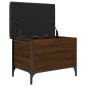 vidaXL Sitzbank mit Stauraum Braun Eiche 62x42x45 cm Holzwerkstoff vidaXL Sitzbank mit Stauraum Braun Eiche 62x42x45 cm Holzwerkstoff