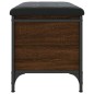 vidaXL Sitzbank mit Stauraum Braun Eiche 62x42x45 cm Holzwerkstoff vidaXL Sitzbank mit Stauraum Braun Eiche 62x42x45 cm Holzwerkstoff