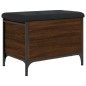 vidaXL Sitzbank mit Stauraum Braun Eiche 62x42x45 cm Holzwerkstoff vidaXL Sitzbank mit Stauraum Braun Eiche 62x42x45 cm Holzwerkstoff