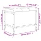vidaXL Sitzbank mit Stauraum Braun Eiche 62x42x45 cm Holzwerkstoff vidaXL Sitzbank mit Stauraum Braun Eiche 62x42x45 cm Holzwerkstoff