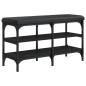 vidaXL Schuhbank Schwarz 82x32x47 cm Holzwerkstoff vidaXL Schuhbank Schwarz 82x32x47 cm Holzwerkstoff