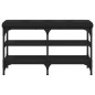 vidaXL Schuhbank Schwarz 82x32x47 cm Holzwerkstoff vidaXL Schuhbank Schwarz 82x32x47 cm Holzwerkstoff