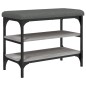 vidaXL Schuhbank Grau Sonoma 62x32x47 cm Holzwerkstoff vidaXL Schuhbank Grau Sonoma 62x32x47 cm Holzwerkstoff