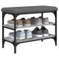 vidaXL Schuhbank Grau Sonoma 62x32x47 cm Holzwerkstoff vidaXL Schuhbank Grau Sonoma 62x32x47 cm Holzwerkstoff