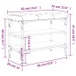 vidaXL Schuhbank Grau Sonoma 62x32x47 cm Holzwerkstoff vidaXL Schuhbank Grau Sonoma 62x32x47 cm Holzwerkstoff