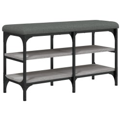 vidaXL Schuhbank Grau Sonoma 82x32x47 cm Holzwerkstoff