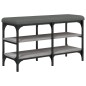 vidaXL Schuhbank Grau Sonoma 82x32x47 cm Holzwerkstoff vidaXL Schuhbank Grau Sonoma 82x32x47 cm Holzwerkstoff