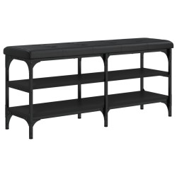 vidaXL Schuhbank Schwarz 102x32x47 cm Holzwerkstoff