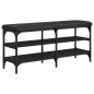 vidaXL Schuhbank Schwarz 102x32x47 cm Holzwerkstoff vidaXL Schuhbank Schwarz 102x32x47 cm Holzwerkstoff