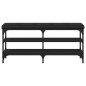 vidaXL Schuhbank Schwarz 102x32x47 cm Holzwerkstoff vidaXL Schuhbank Schwarz 102x32x47 cm Holzwerkstoff