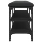 vidaXL Schuhbank Schwarz 102x32x47 cm Holzwerkstoff vidaXL Schuhbank Schwarz 102x32x47 cm Holzwerkstoff