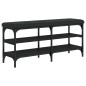 vidaXL Schuhbank Schwarz 102x32x47 cm Holzwerkstoff vidaXL Schuhbank Schwarz 102x32x47 cm Holzwerkstoff