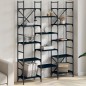 vidaXL Bücherregal Schwarz 127,5x28,5x172,5 cm Holzwerkstoff vidaXL Bücherregal Schwarz 127,5x28,5x172,5 cm Holzwerkstoff