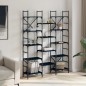 vidaXL Bücherregal Schwarz 127,5x28,5x172,5 cm Holzwerkstoff vidaXL Bücherregal Schwarz 127,5x28,5x172,5 cm Holzwerkstoff