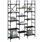 vidaXL Bücherregal Schwarz 127,5x28,5x172,5 cm Holzwerkstoff vidaXL Bücherregal Schwarz 127,5x28,5x172,5 cm Holzwerkstoff