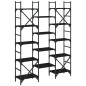 vidaXL Bücherregal Schwarz 127,5x28,5x172,5 cm Holzwerkstoff vidaXL Bücherregal Schwarz 127,5x28,5x172,5 cm Holzwerkstoff