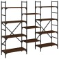 vidaXL Bücherregal Braun Eichen-Optik 160x28,5x136,5 cm Holzwerkstoff vidaXL Bücherregal Braun Eichen-Optik 160x28,5x136,5 cm Holzwerkstoff