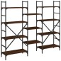 vidaXL Bücherregal Braun Eichen-Optik 160x28,5x136,5 cm Holzwerkstoff vidaXL Bücherregal Braun Eichen-Optik 160x28,5x136,5 cm Holzwerkstoff