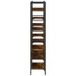 vidaXL Bücherregal Räuchereiche 160x28,5x136,5 cm Holzwerkstoff vidaXL Bücherregal Räuchereiche 160x28,5x136,5 cm Holzwerkstoff