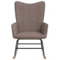 vidaXL Schaukelstuhl Taupe Stoff vidaXL Schaukelstuhl Taupe Stoff