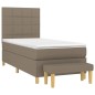 vidaXL Boxspringbett mit Matratze Taupe 100x200 cm Stoff vidaXL Boxspringbett mit Matratze Taupe 100x200 cm Stoff