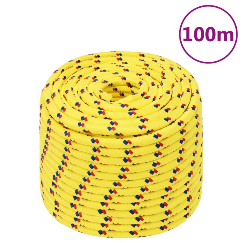 vidaXL Bootsseil Gelb 12 mm 100 m Polypropylen vidaXL Bootsseil Gelb 12 mm 100 m Polypropylen