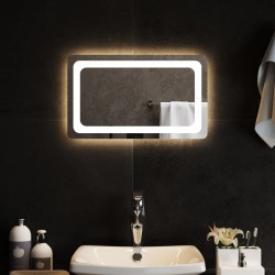 vidaXL LED-Badspiegel 50x30 cm