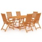 vidaXL 7-tlg. Garten-Essgruppe Massivholz Teak vidaXL 7-tlg. Garten-Essgruppe Massivholz Teak